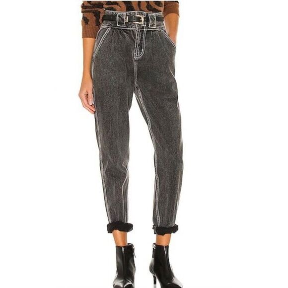 One Teaspoon Hustlers High Waist Tapered Jeans Size 24 - Picture 1 of 9